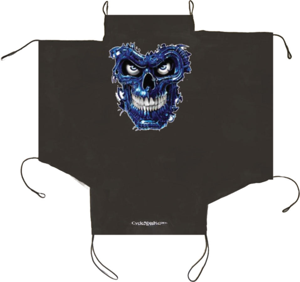 Cycle Shade - GoldWing/Tri Glide  - Blue Skull